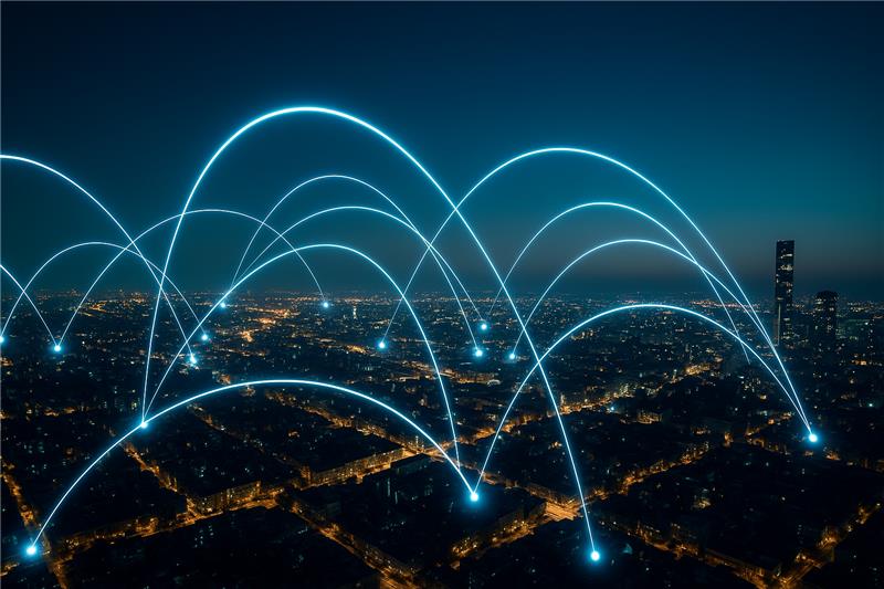 Netzwerkverbindungen für Smart Cities