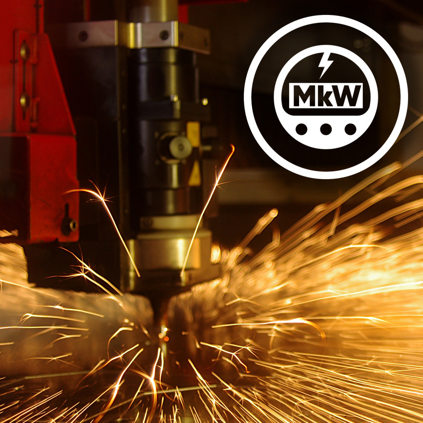 Fasern mit einer Leistung von mehreren Kilowatt